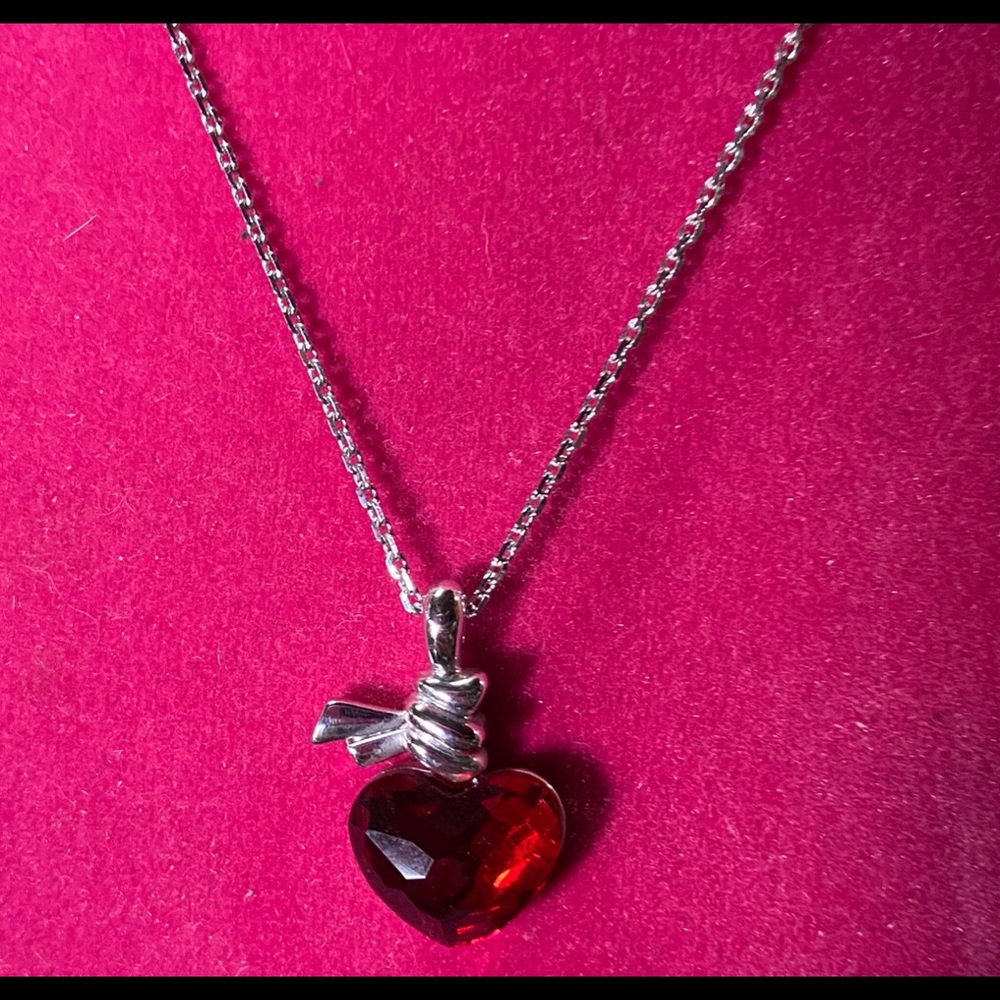 BN Gorgeous Red Heart Swarovski Necklace